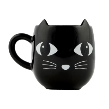 Sass & Belle Black Cat With Ears Mug