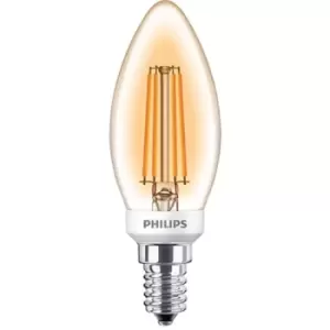 Philips 5W LEDCandle BC B22 Candle Amber Warm White Dimmable - 75084100