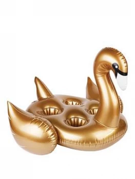 Sunnylife Inflatable Drinks Holder Gold Swan SS18, One Colour, Women