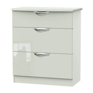 Indices 3-Drawer Chest of Drawers - White/Grey