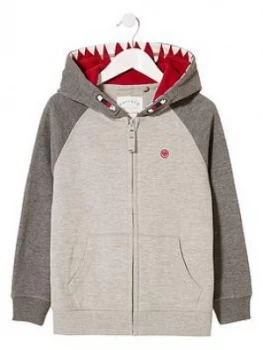 FatFace Boys Wolf Tooth Hoodie - Charcoal, Size 7-8 Years
