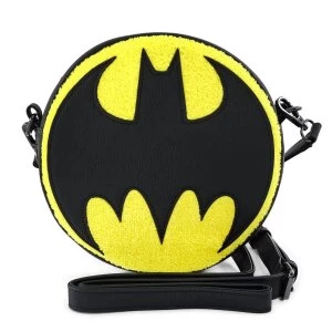Loungefly DC Comics Dc Batman Chenille Canteen Crossbody Bag