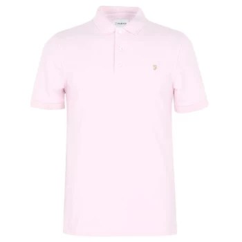 Farah Blanes Short Sleeve Polo Shirt - 674 Cool Pink