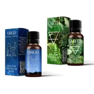 Earth Element & Virgo Zodiac Sign Astrology Essential Oil Blend Twin Pack (2x10ml)