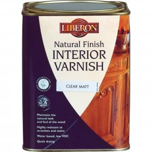 Liberon Natural Finish Internal Varnish 1l Clear Satin