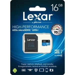 Lexar 16GB Micro SDHC Memory Card