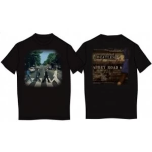 Abbey Road Mens Black Vintage Print T Shirt: XXL