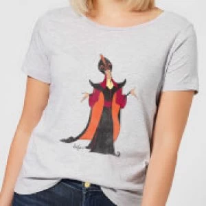 Disney Aladdin Jafar Classic Womens T-Shirt - Grey - L