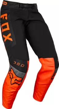 FOX 360 Dier Youth Motocross Pants, black-orange, Size 24, black-orange, Size 24