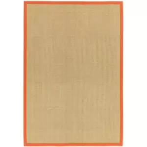 Asiatic Carpets Sisal Machine Woven Rug Linen/Orange - 68 x 300cm