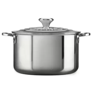 Le Creuset Signature Stainless Steel Stockpot with Lid, 28cm