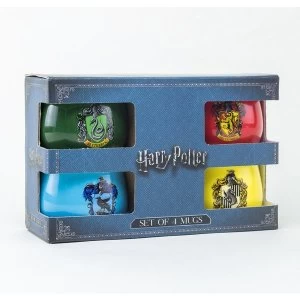 Harry Potter - House Crests Small Mugs Gift Set (Set of 4)