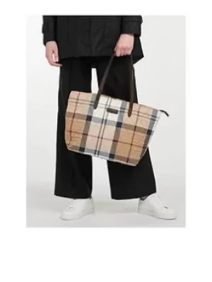 Barbour Barbour Wetherham Quilted Tartan Tote -Hessian