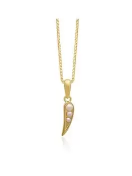 Rachel Jackson London Mini Kindred Pearl Necklace - Gold, Women