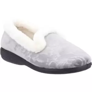 Fleet & Foster Womens Adelaide Velour Memory Foam Slippers UK Size 7 (EU 40)