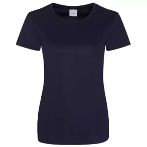 AWDis Just Cool Womens/Ladies Girlie Smooth T-Shirt (M) (French Navy)