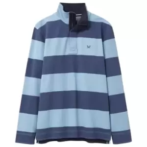 Crew Clothing Mens Padstow Pique Sweat Blues Large