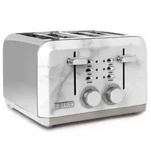 Haden Cotswold 4 Slice Toaster 198808 in Marble White