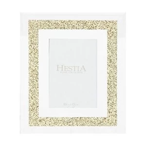 4" x 6" - HESTIA? Glass Mirrored Gold Crystal Frame