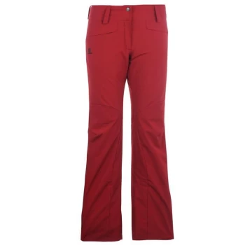 Salomon Rise Ski Pants Ladies - Red
