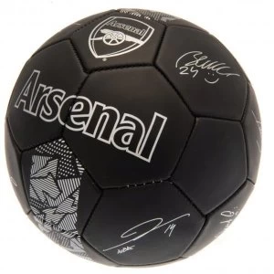 Arsenal FC Football Black Signature