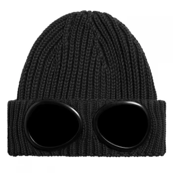 CP COMPANY Goggle Knit Hat - Black 999