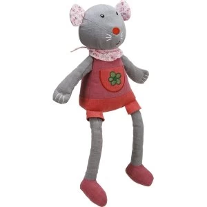 Miss Mouse Woven Fabric Plush