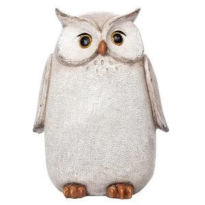 Country White Owl Large Ornament