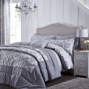 Catherine Lansfield Damask Jacquard Bed Set - Double