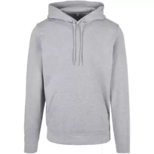 Build Your Brand Mens Basic Hoodie (XL) (Heather Grey)