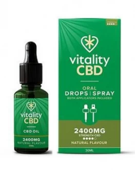 Vitality CBD Vitality CBD Oral Drops,Spray Natural 2400mg 30ml Multi, Women