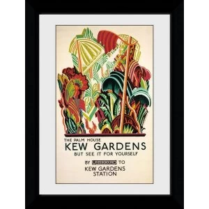 Transport For London Kew Palm House 50 x 70 Framed Collector Print