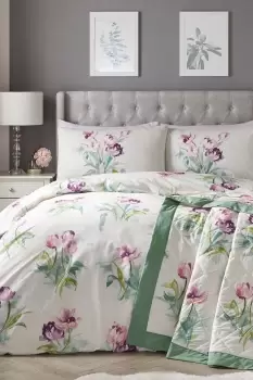 'Macy' Fresh Flower Bloom Print Duvet Cover Set