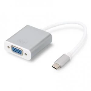 Digitus DA-70837 video cable adapter 0.2 m USB Type-C VGA (D-Sub) White