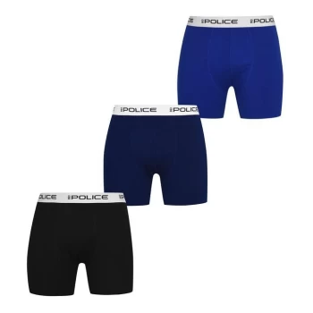 883 Police 3 Pack Carmelo Boxers Mens - Blue/Black/Navy