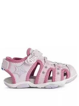 Geox Baby Girls Agasim Sandal, Pink, Size 6 Younger
