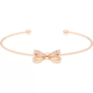 Ted Baker Ladies Rose Gold Plated Olexii Mini Opulent Pave Bow Bangle TBJ1565-24-02