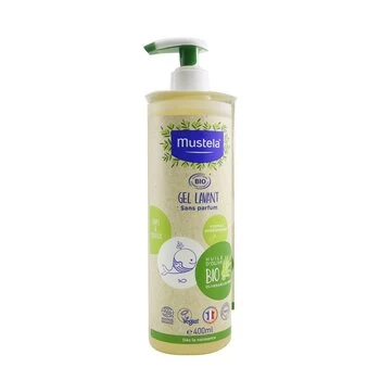 MustelaOrganic Cleansing Gel with Olive Oil - Fragrance Free 400ml/15.32oz