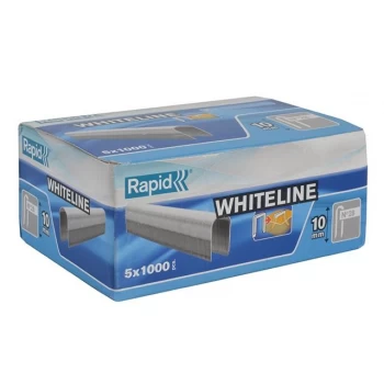 Rapid 28 White Staples 10mm Pack of 5000