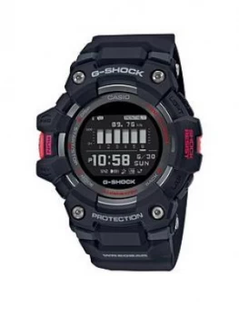 Casio Casio G-Shock Bluetooth 200M Water Resistant Digital Dial Black And Red Detail Silicone Strap Watch