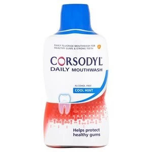 Corsodyl Daily Coolmint Alcohol Free Mouthwash 500ml