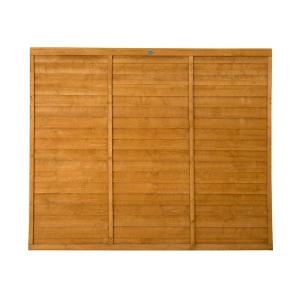 Forest Garden 6 x 5ft Contemporary Lap Fence Panel - wilko