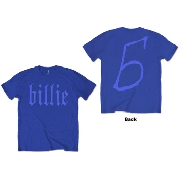 Billie Eilish - Billie 5 Unisex Large T-Shirt - Blue