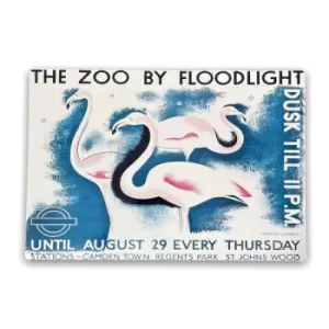 London Underground Visit The Zoo Vintage Metal Sign