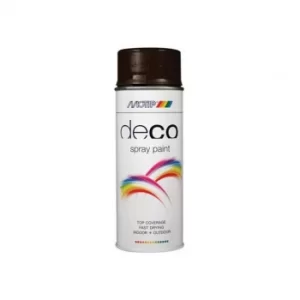 PlastiKote Deco Spray Paint High Gloss RAL 8017 Chocolate Brown 400ml