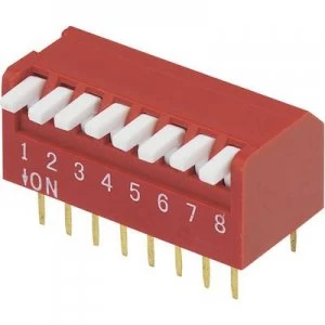 DIP switch Number of pins 8 Piano type TRU COMPONENTS DP 08