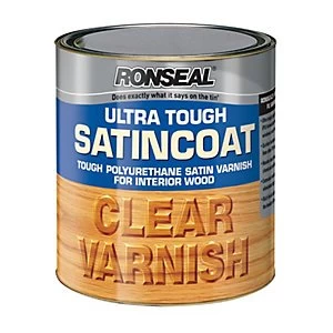 Ronseal Ultra Tough Satincoat Varnish - Satin Clear 2.5L