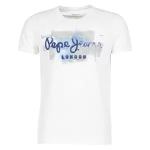 Pepe jeans GOLDERS mens T shirt in White - Sizes XXL,S,L,XS