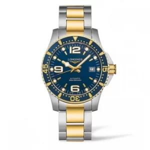 Longines Hydroconquest Mens Blue Dial Two Colour Watch