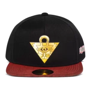 YU-GI-OH Puzzle Logo Snapback Baseball Cap, Black/Red (SB880710YGO)
